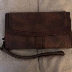 Free People Leather Wristlet